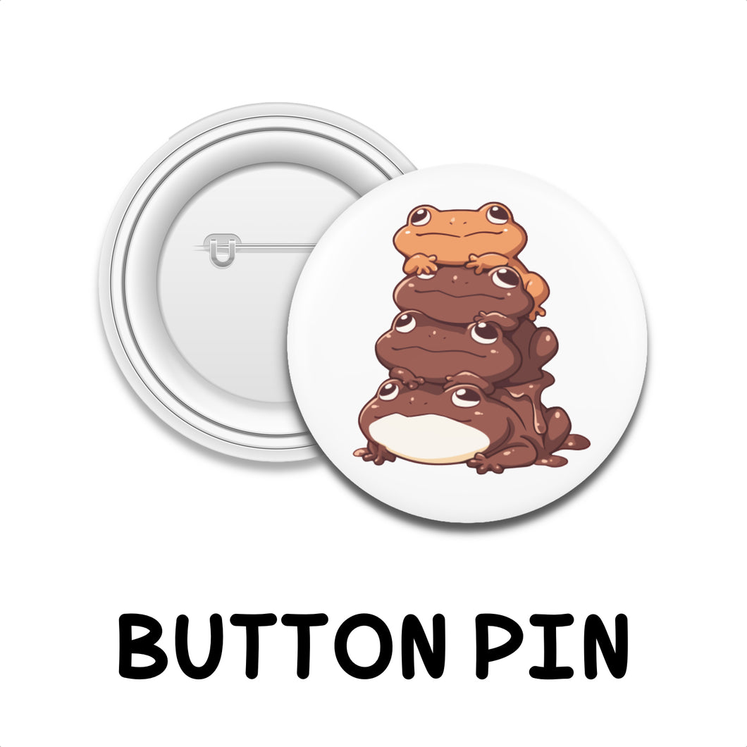 #017 CHOCOLATE FROG | BUTTON PIN