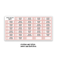 Carica l'immagine nel visualizzatore di Gallery, 2027 DATE HEADERS, basic palette — other colors to select
