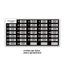 Carica l'immagine nel visualizzatore di Gallery, 2027 DATE HEADERS, black
