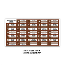 Carica l'immagine nel visualizzatore di Gallery, 2027 DATE HEADERS, summer palette — other colors to select
