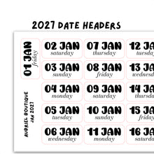 Carica l'immagine nel visualizzatore di Gallery, 2027 DATE HEADERS

