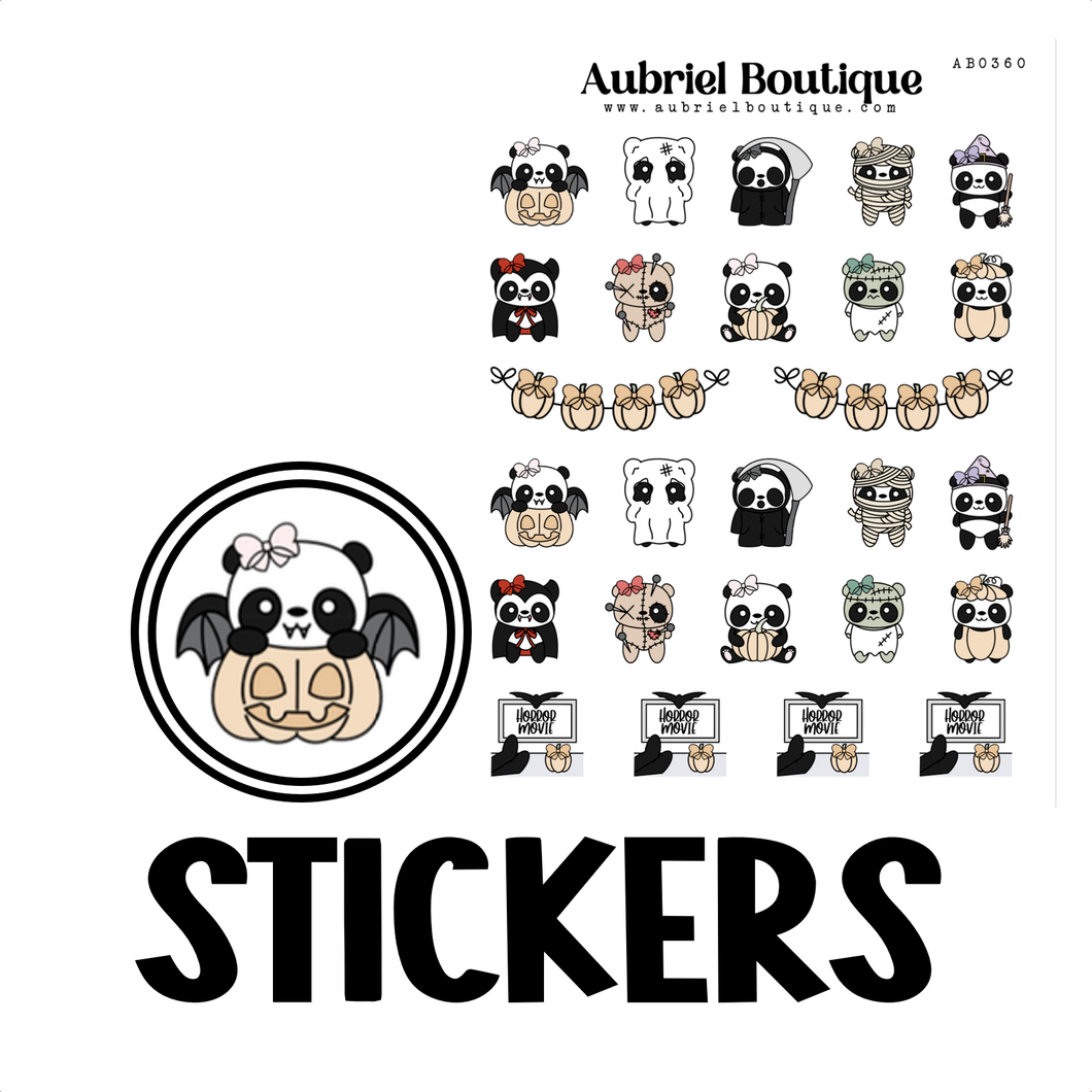 HALLOWEEN, planner stickers — AB0360