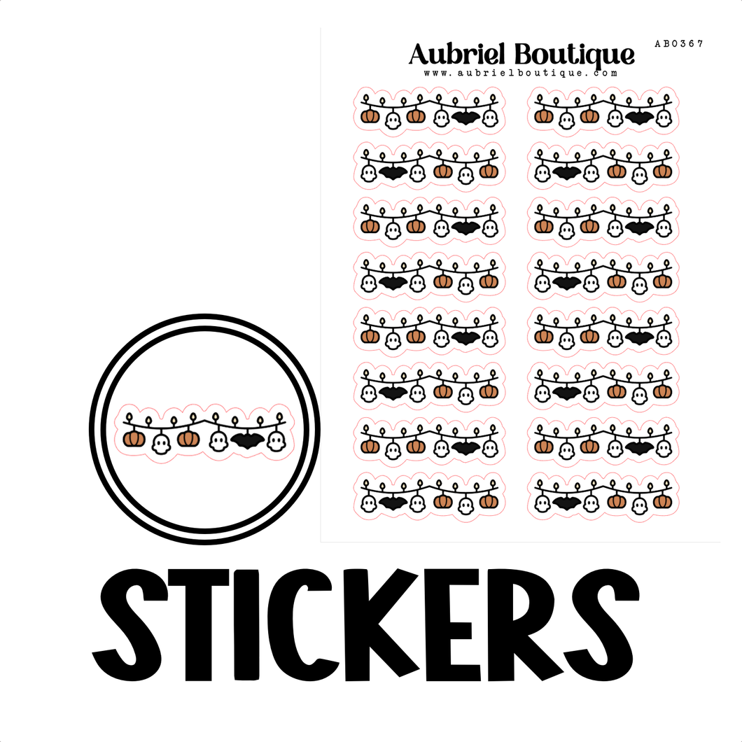 HALLOWEEN, planner stickers — AB0367