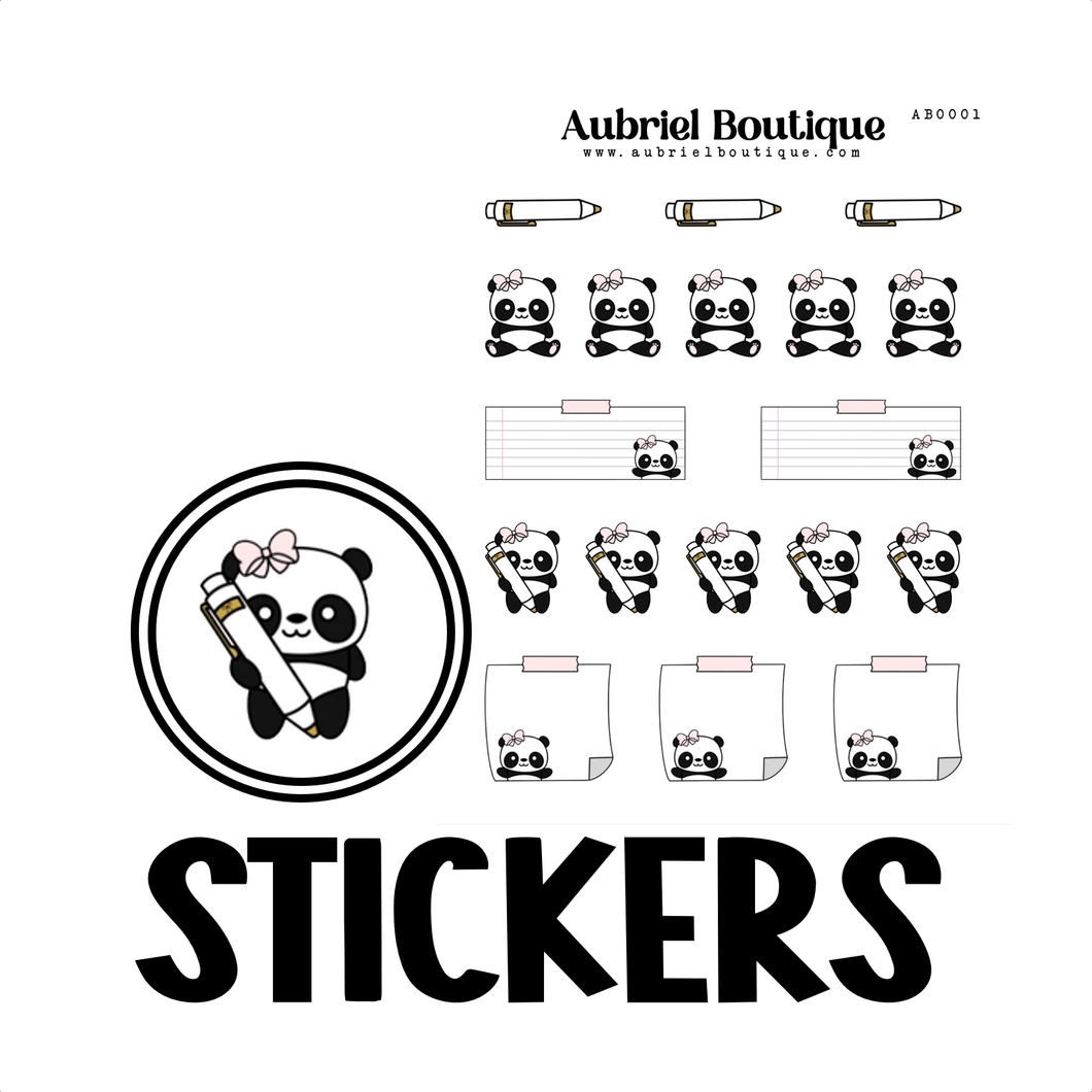 PANDINA, planner stickers — AB0001
