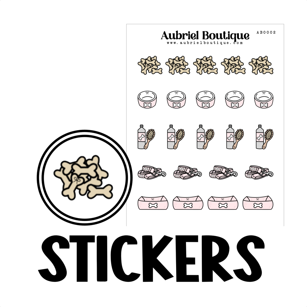 PET CARE, planner stickers — AB0002