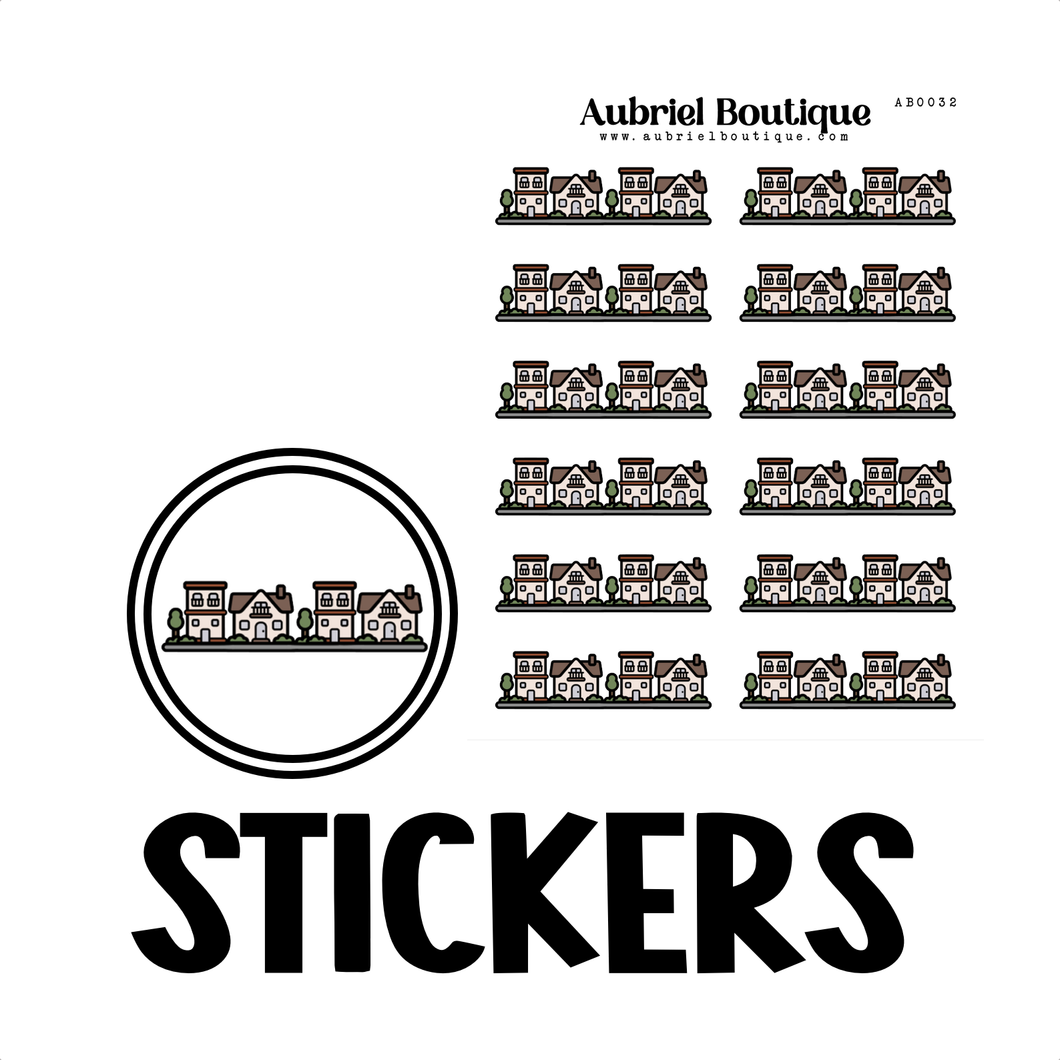 CITY, planner stickers — AB0032