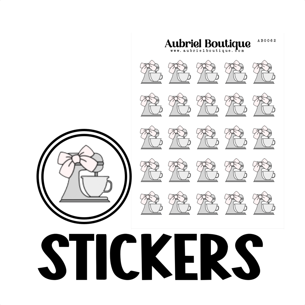 STAND MIXER, planner stickers — AB0062