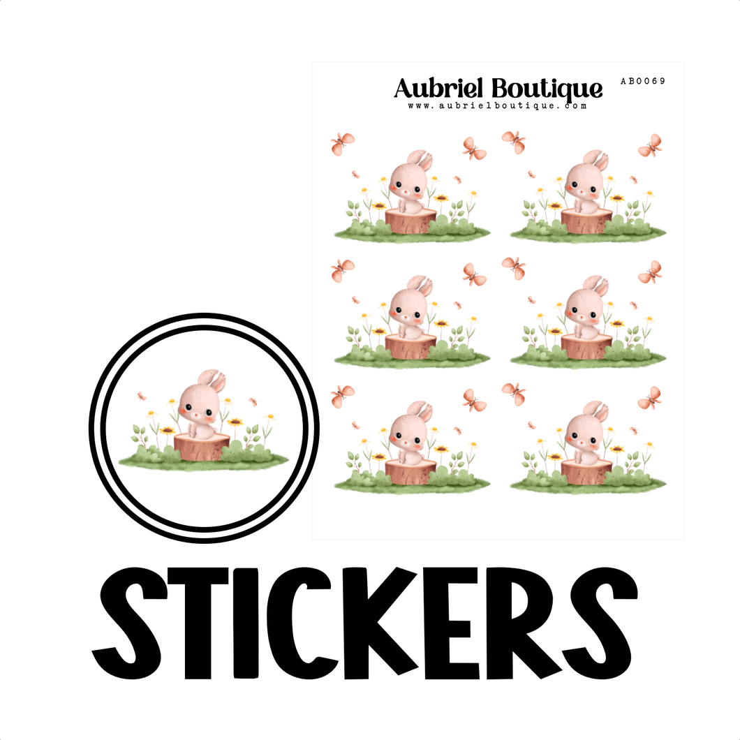 BUNNY, planner stickers — AB0069