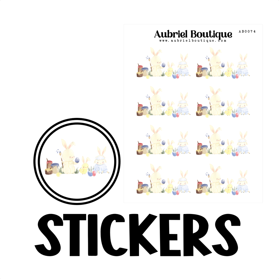EASTER, planner stickers — AB0074