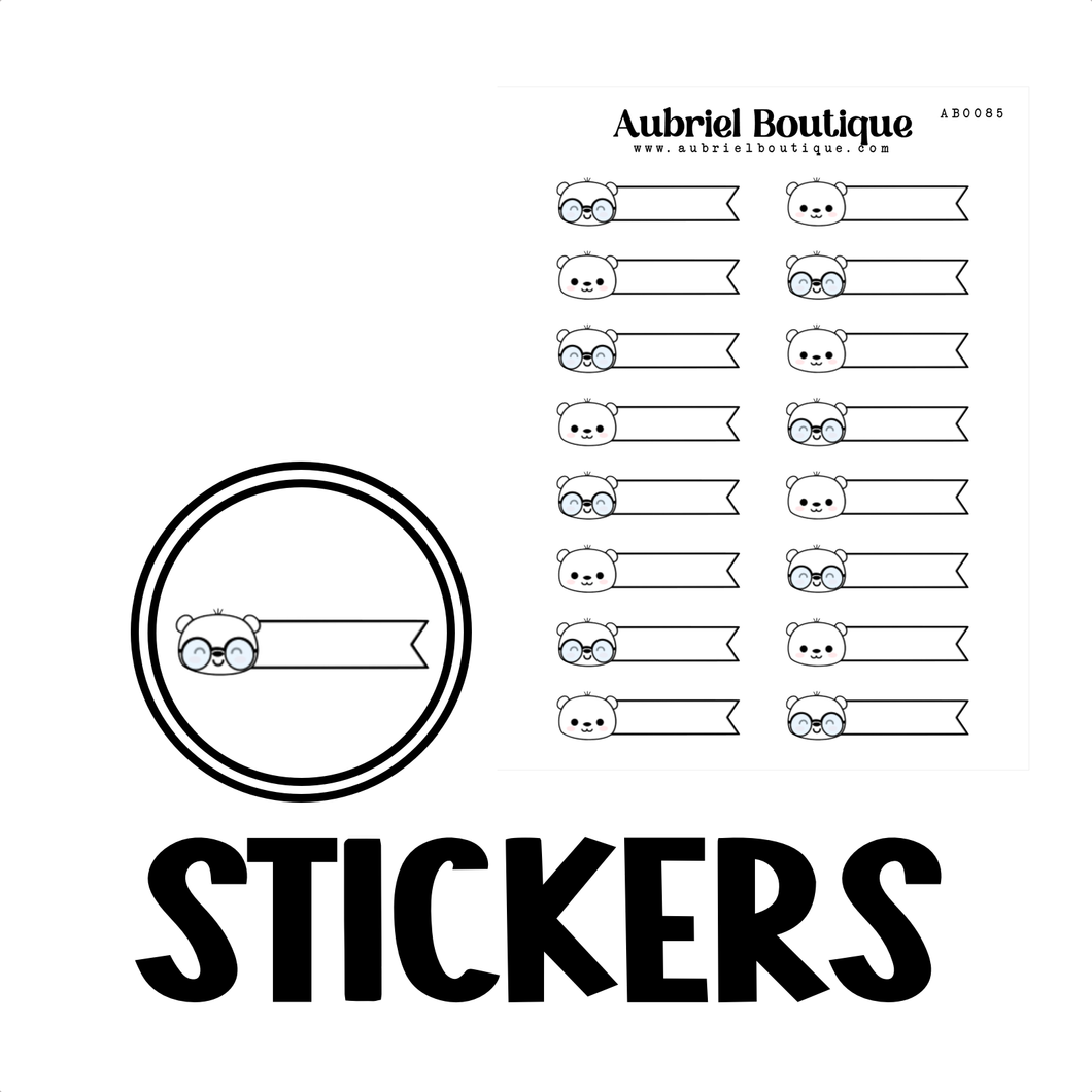 BANNER, planner stickers — AB0085