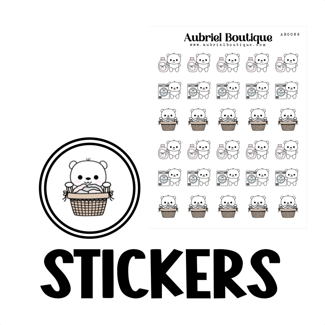 LAUNDRY, planner stickers — AB0089