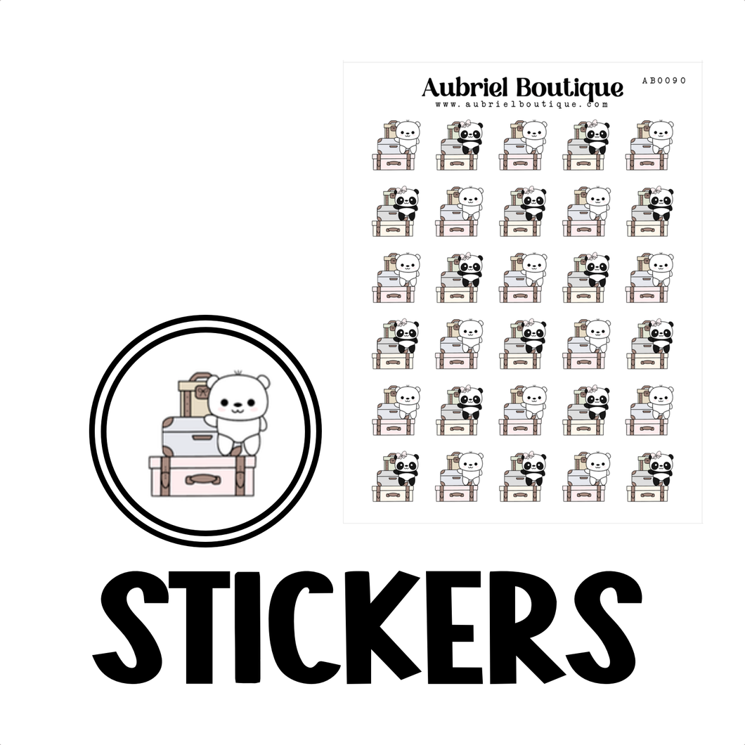 TRAVEL, planner stickers — AB0090
