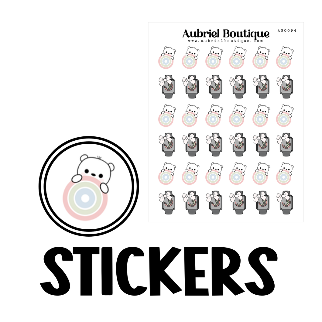CIRCLES, planner stickers — AB0094