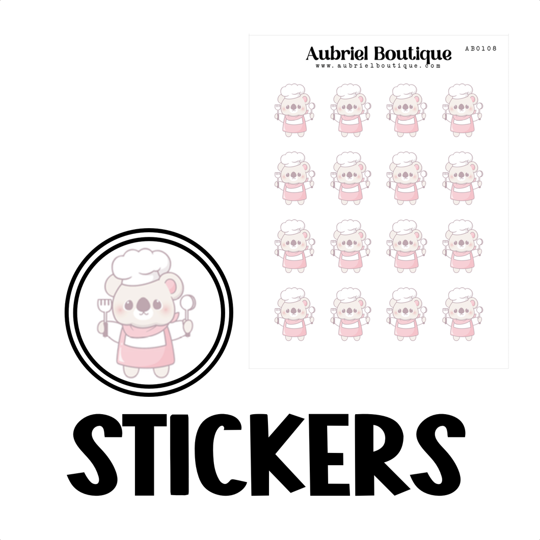 CHEF, planner stickers — AB0108
