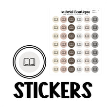 Load image into Gallery viewer, BOOKS, planner stickers — MORE COLORS — AB0114
