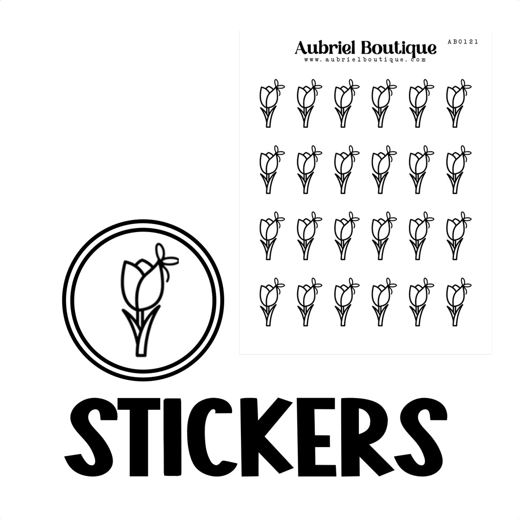 TULIP, planner stickers — AB0121