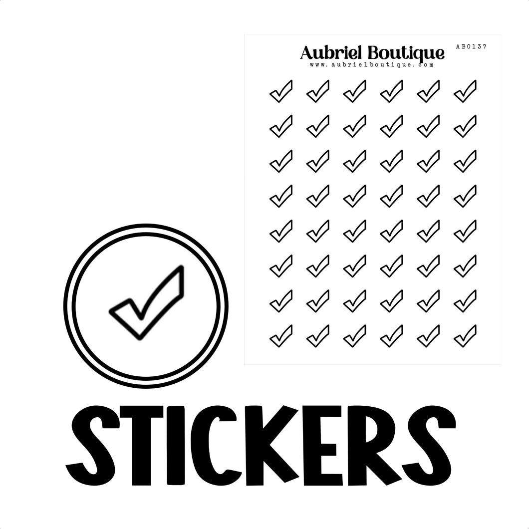 CHECKED, planner stickers — AB0137