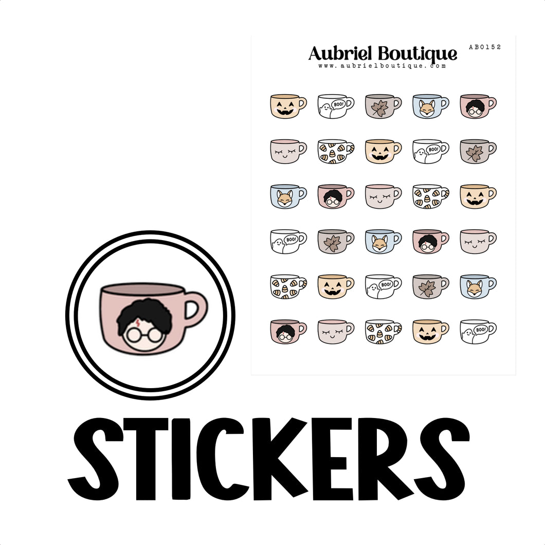 CUPS, planner stickers — AB0152