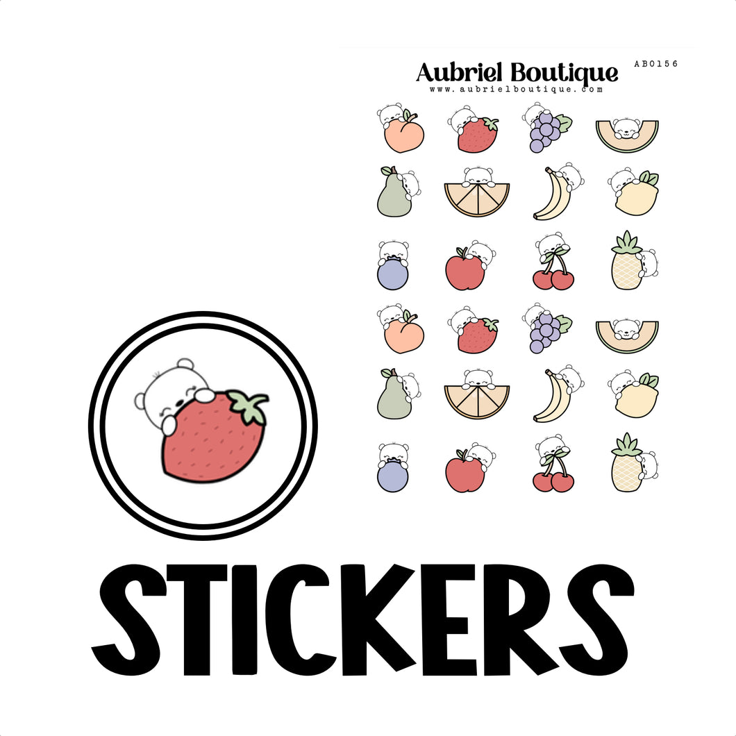 FRUITS, planner stickers — AB0156