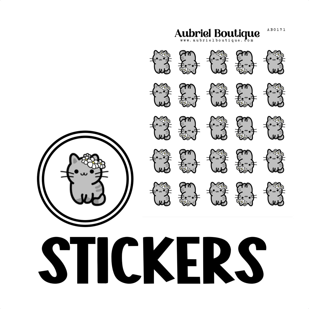 CAT, planner stickers — AB0171