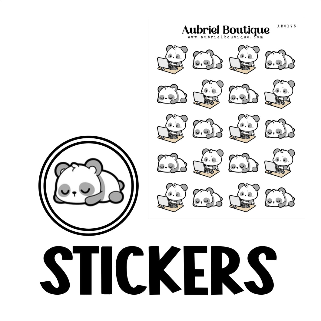 PANDA, planner stickers — AB0175