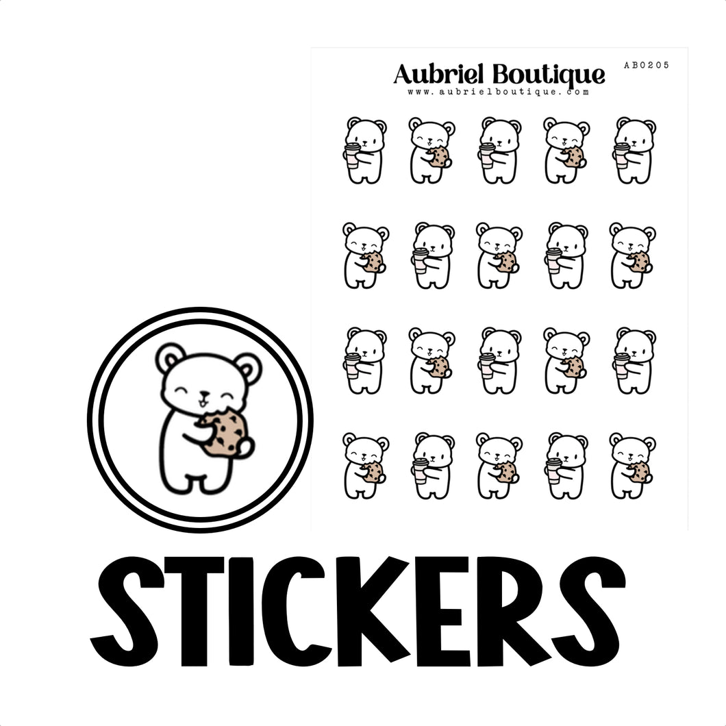 BEAR, planner stickers — AB0205