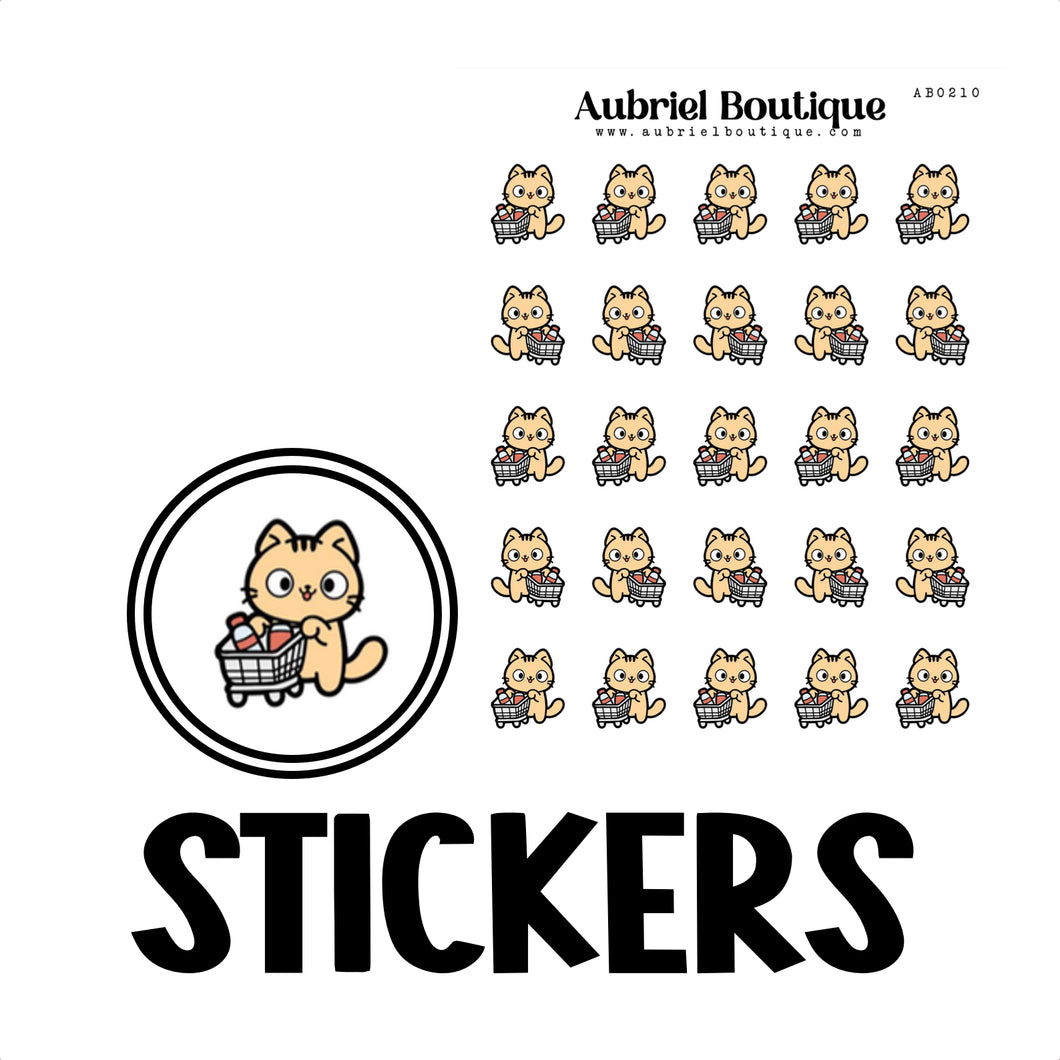 GROCERIES, planner stickers — AB0210