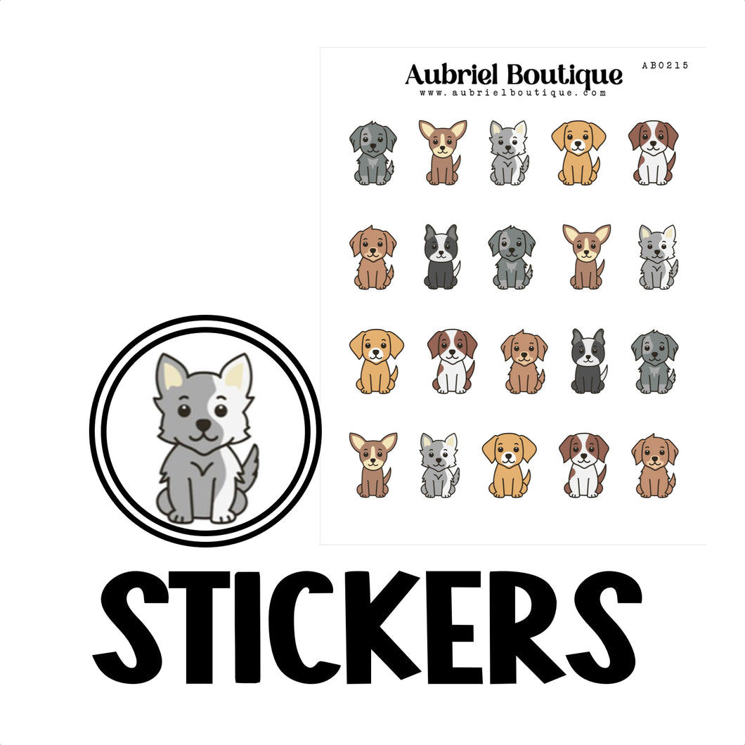 DOGS, planner stickers — AB0215