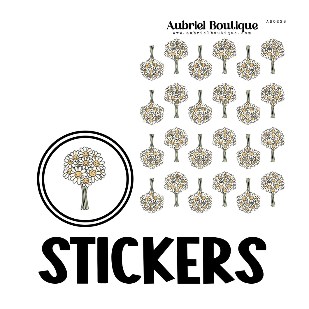 BOUQUET, planner stickers — AB0228