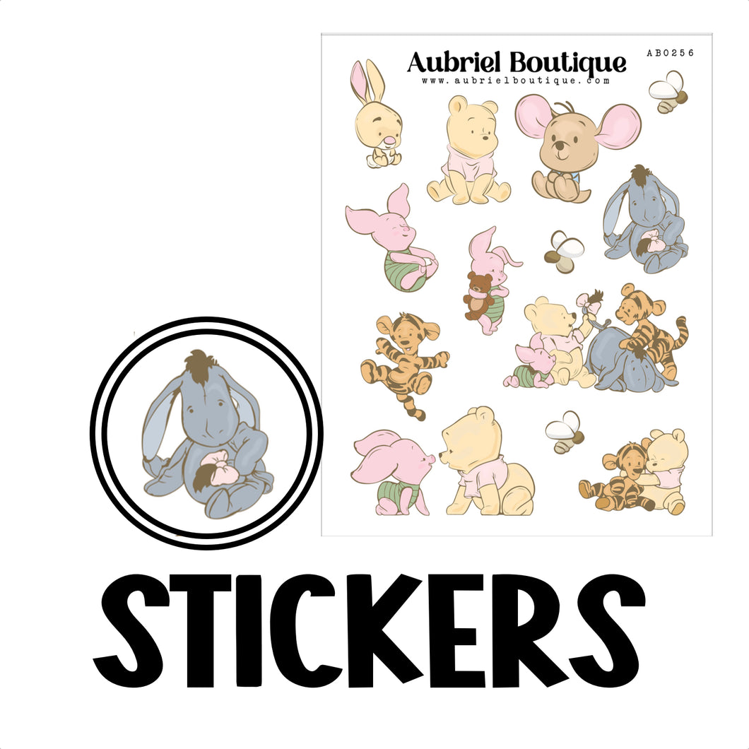 POOH, planner stickers — AB0256