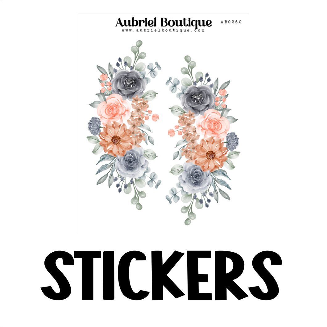 FLOWER, XL planner stickers — AB0260