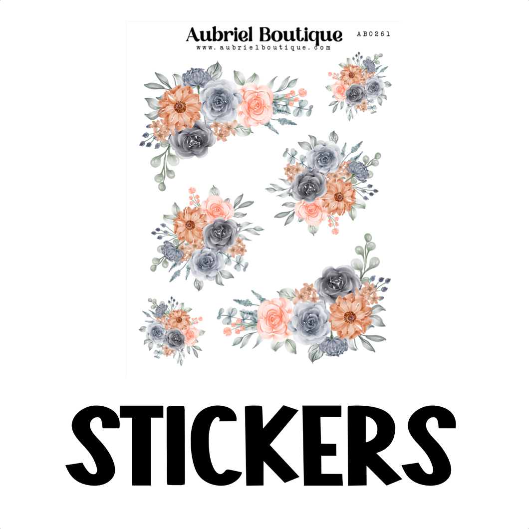 FLOWER, XL planner stickers — AB0261