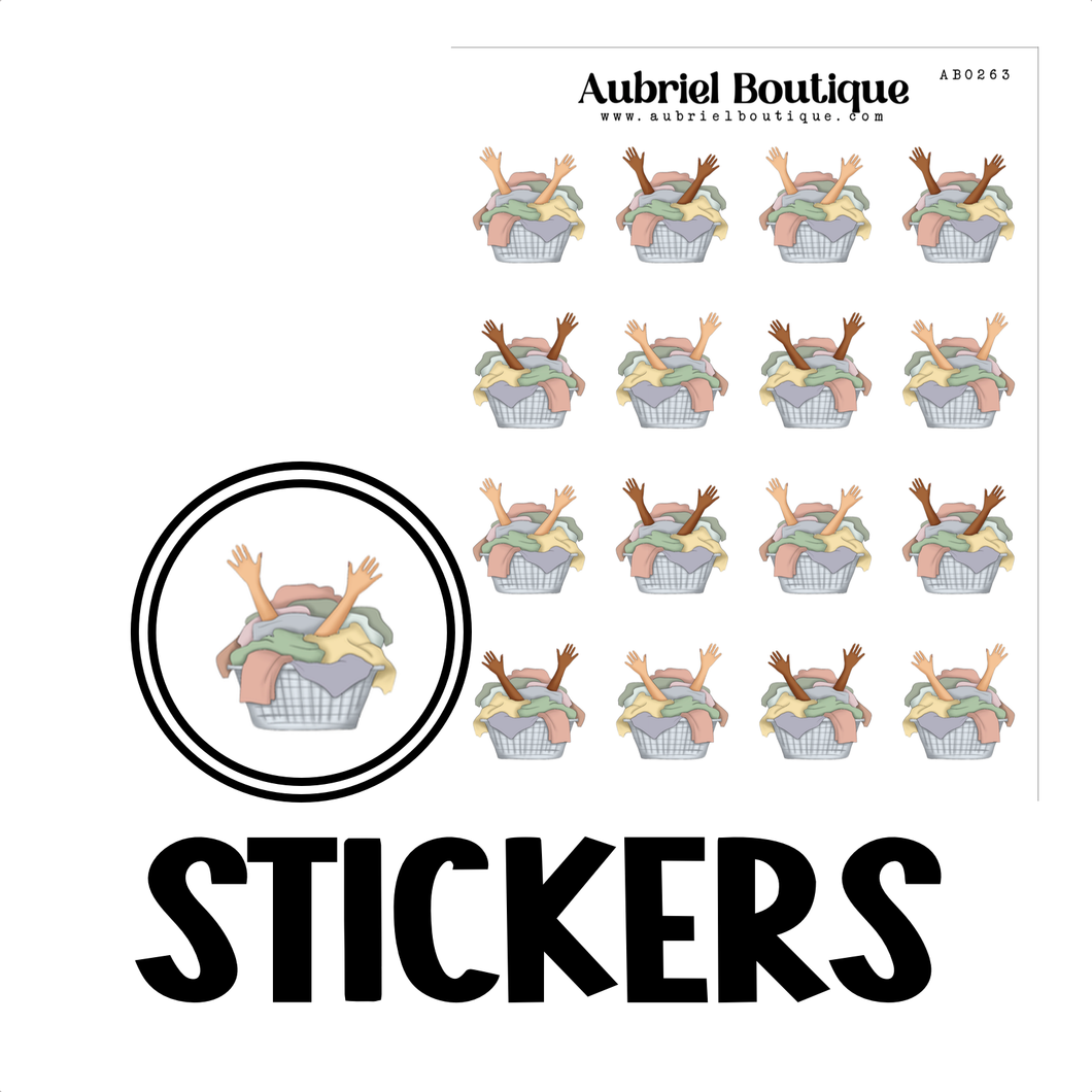 LAUNDRY, planner stickers — AB0263