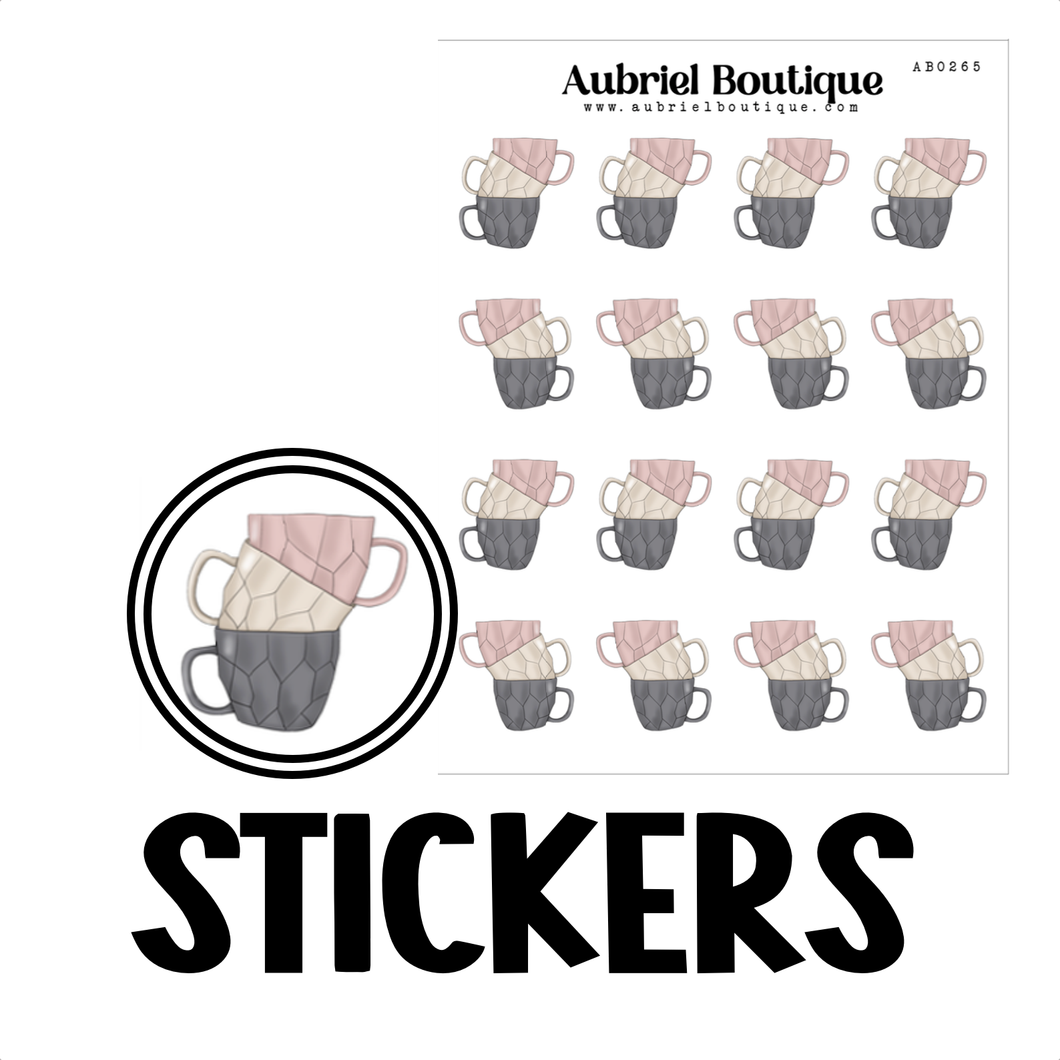 CUPS, planner stickers — AB0265