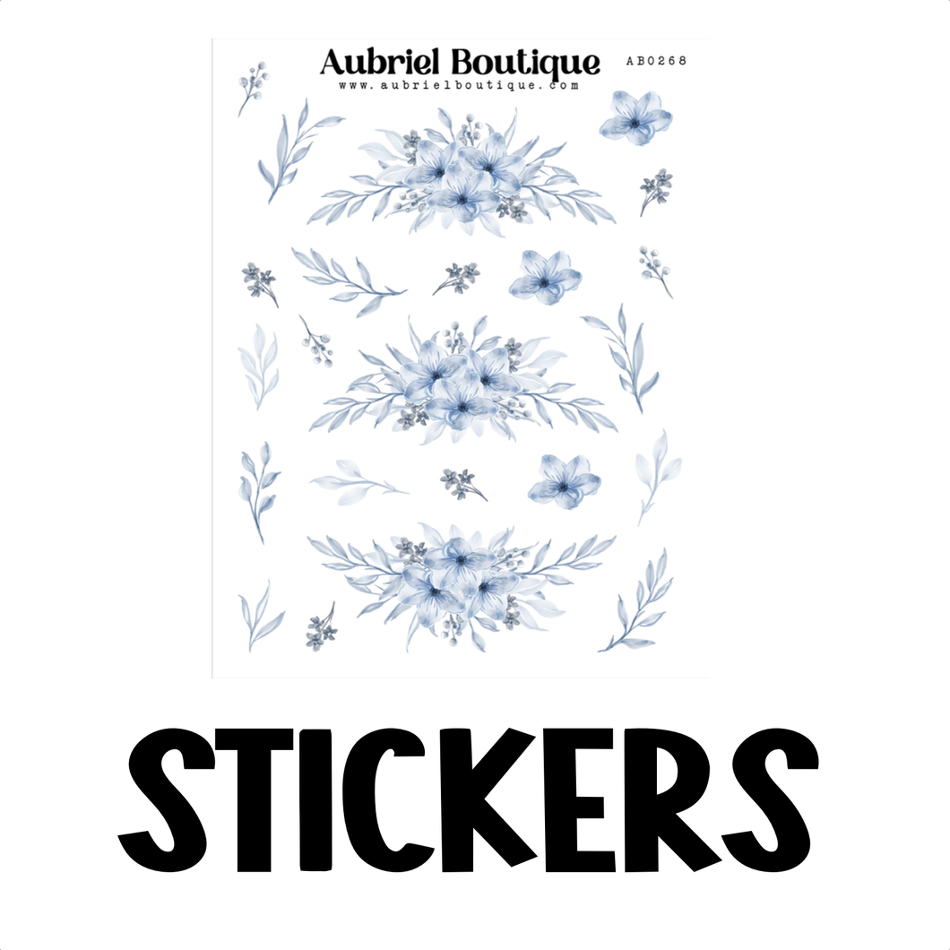 FLOWER, XL planner stickers — AB0268