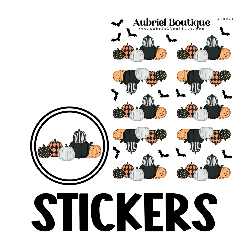 HALLOWEEN, planner stickers — AB0271