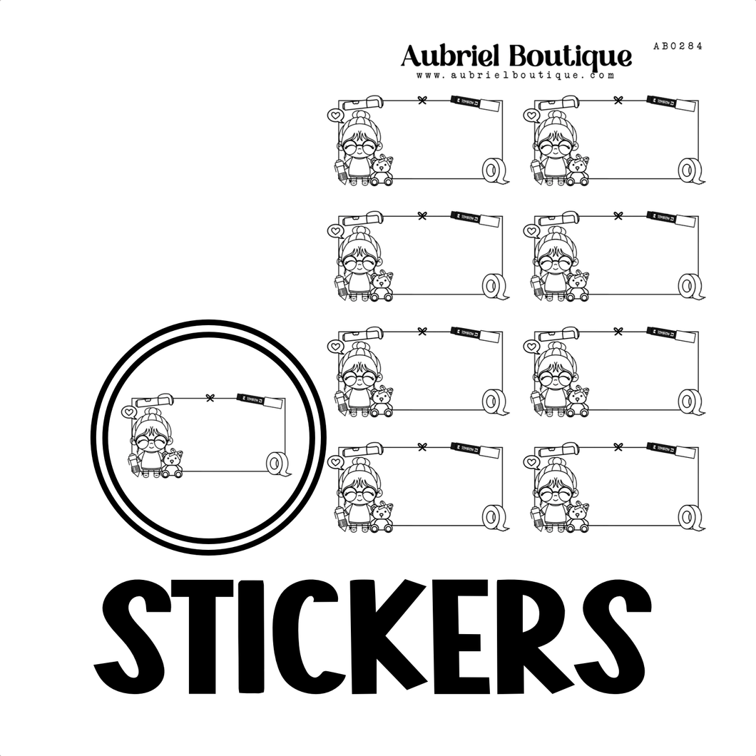 BAMBOLINA BANNER, planner stickers — AB0284