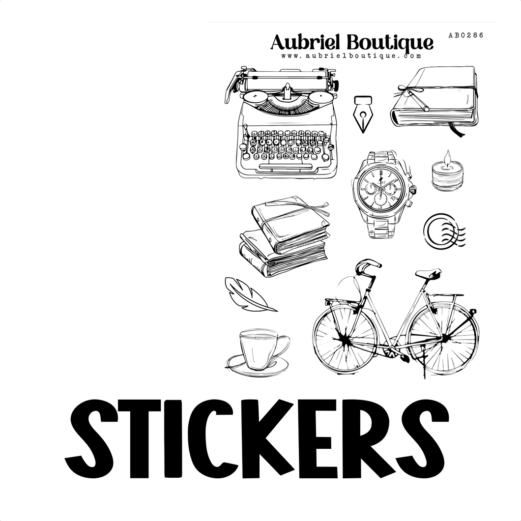 VINTAGE, planner stickers — AB0286