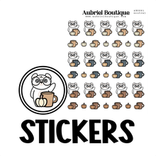 Load image into Gallery viewer, BEAR FALL, planner stickers — AB0291
