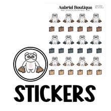 Carica l&#39;immagine nel visualizzatore di Gallery, BEAR SHOPPING, planner stickers — AB0292
