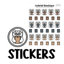 Load image into Gallery viewer, BEAR HAPPY MAIL, planner stickers — AB0294
