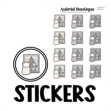 Load image into Gallery viewer, BEAR NIGHT, planner stickers — AB0296
