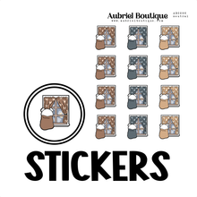 Load image into Gallery viewer, BEAR NIGHT, planner stickers — AB0296
