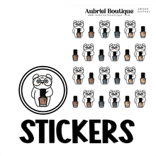 Carica l&#39;immagine nel visualizzatore di Gallery, BEAR NAILS, planner stickers — AB0303
