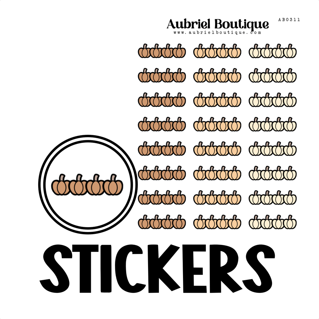 PUMPKIN, planner stickers — AB0311