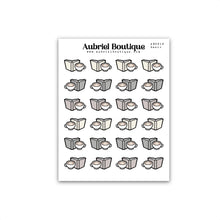 Load image into Gallery viewer, BOOK AND COFFEE, planner stickers — AB0316
