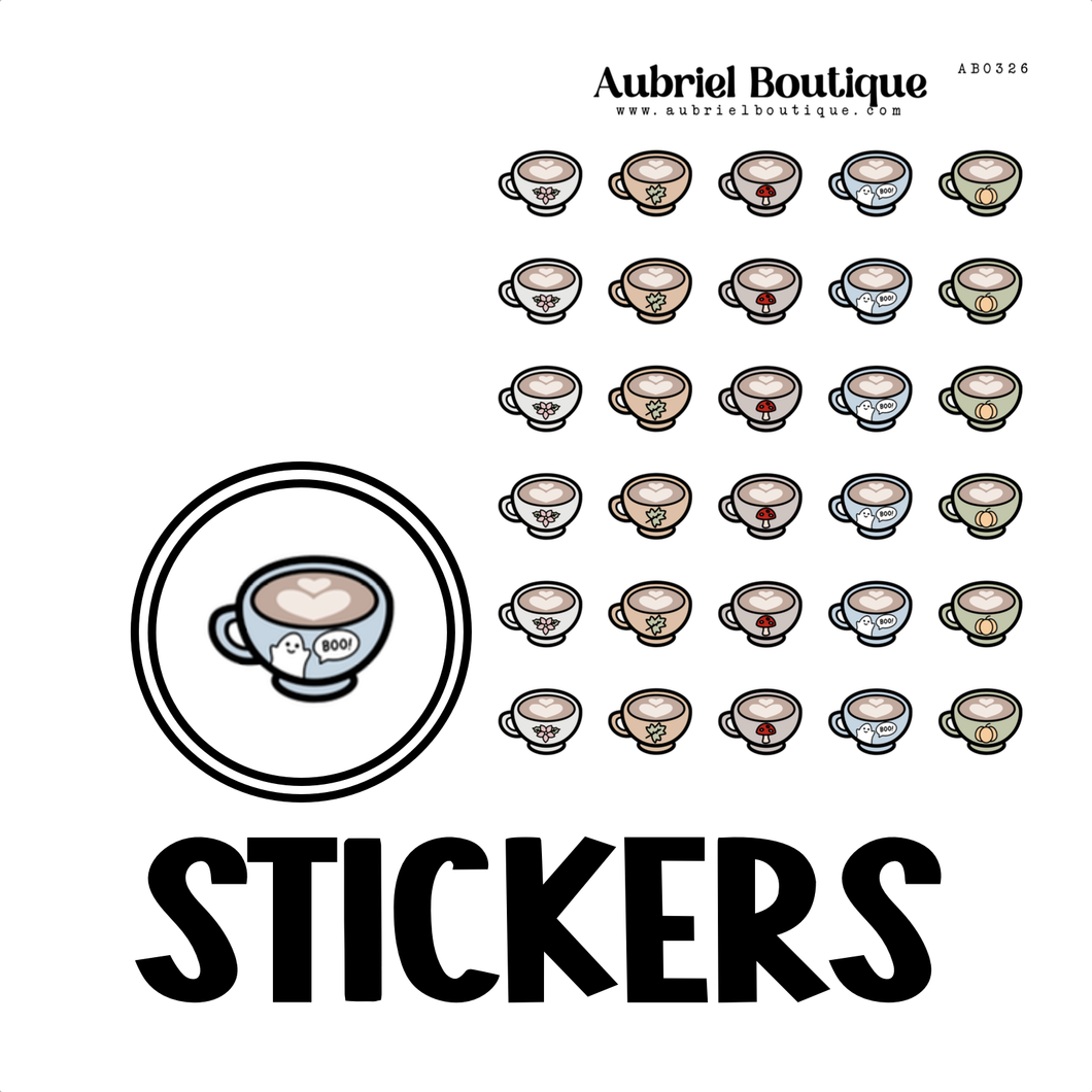 MUGS, planner stickers — AB0326