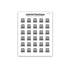 Load image into Gallery viewer, BEAR WORK, planner stickers — AB0327
