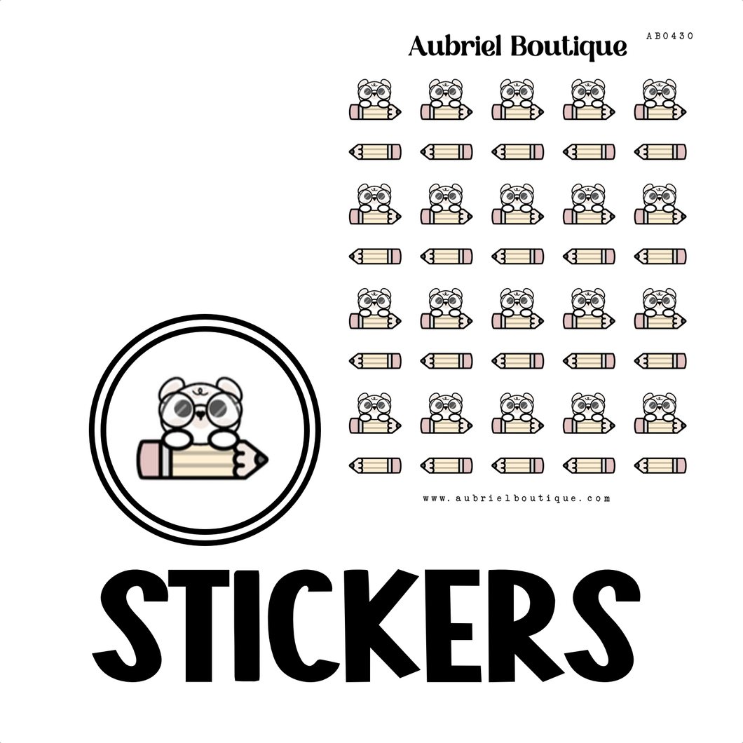 PENCIL, planner stickers — AB0430