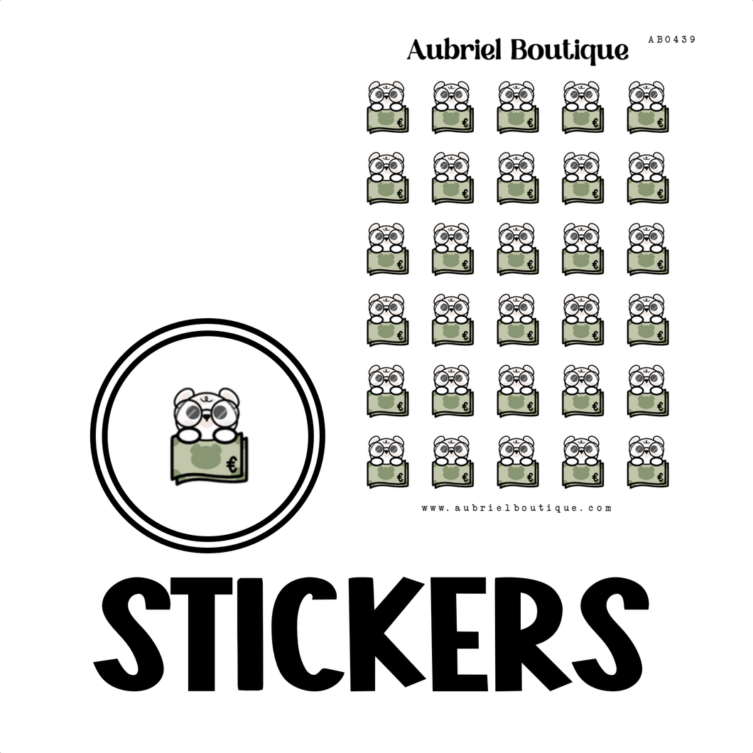 MONEY, planner stickers — AB0439